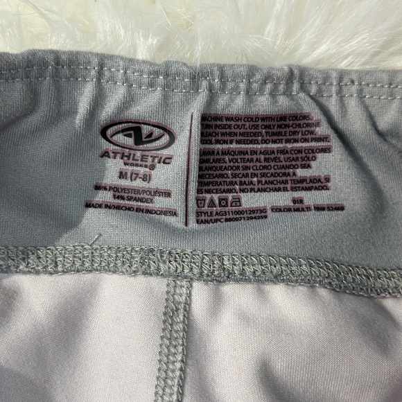 Athletic Works Stylish Gray and Pink Kids Leggings Girls Size M(7-8) - Picture 3 of 5